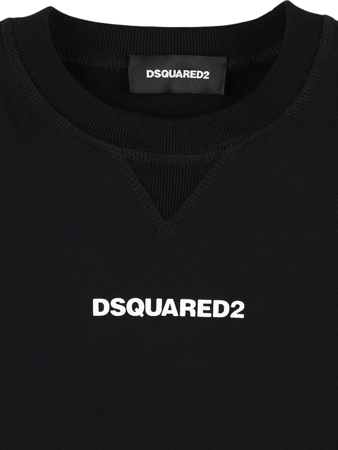 Dsquared2 Printed Cotton Crewneck Sweatshirt