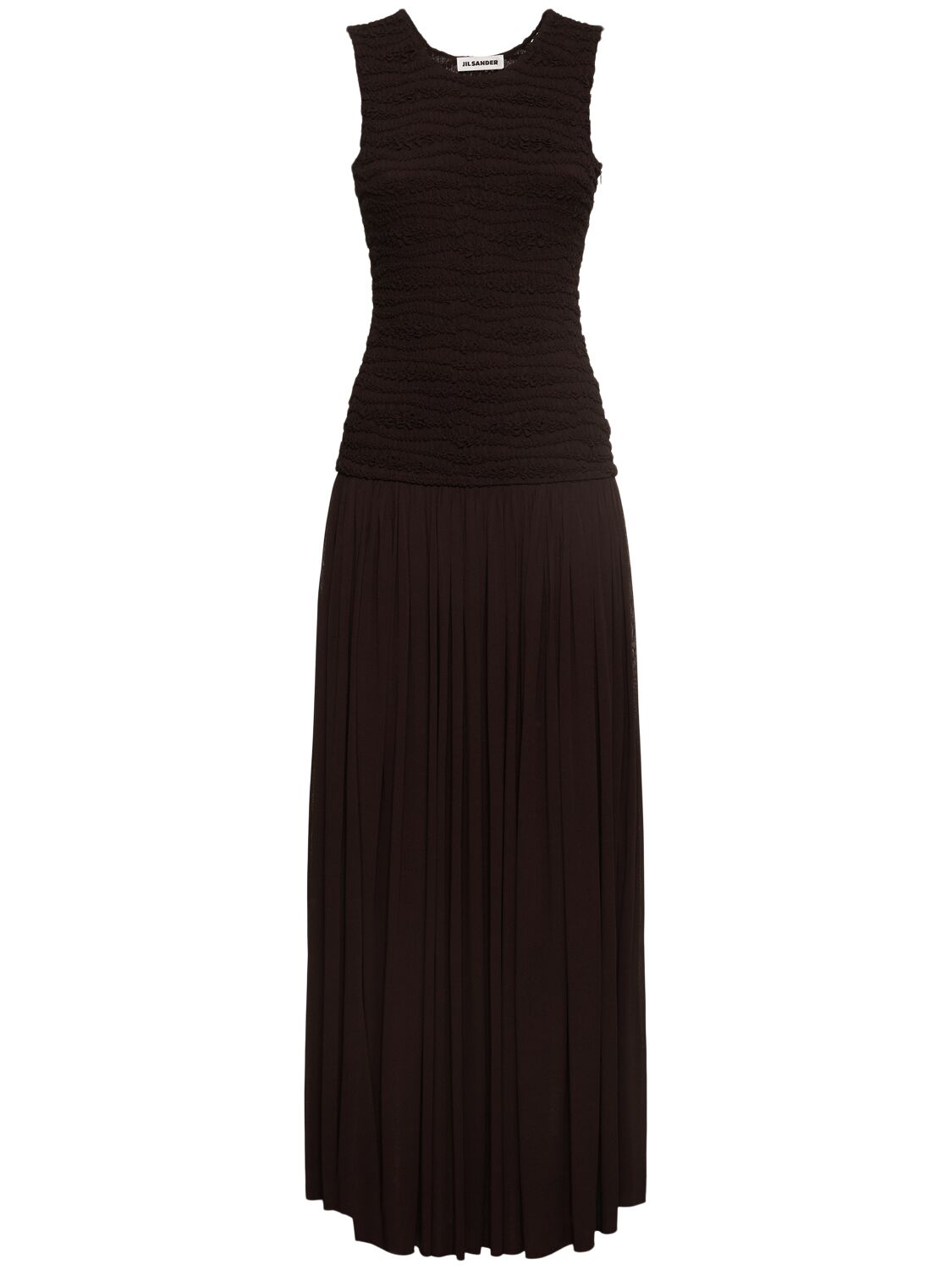 Robe Longue En Crêpe - JIL SANDER - Modalova