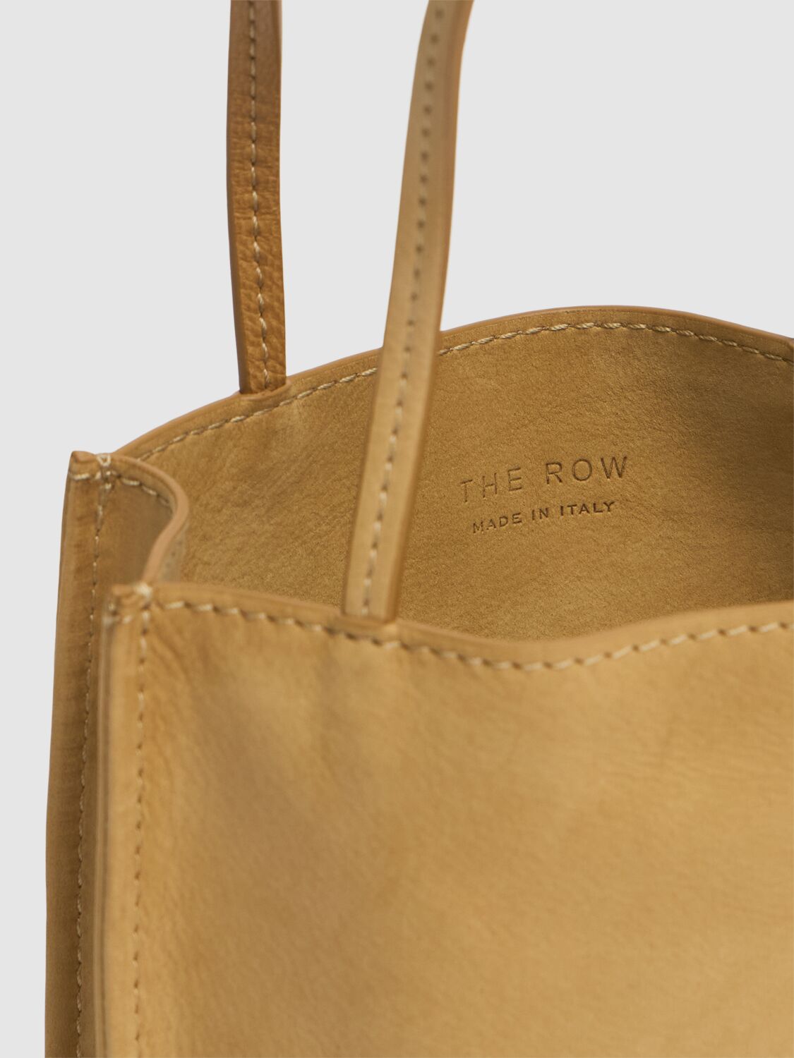 The Row Small To Go Suede Top Handle Bag