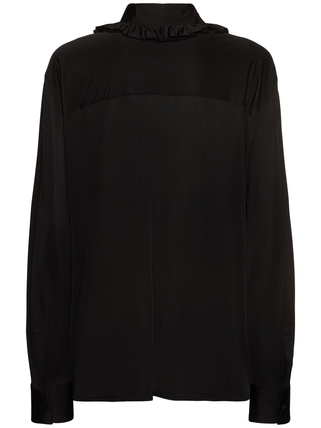 Shop Jil Sander Shiny Fluid Viscose Shirt