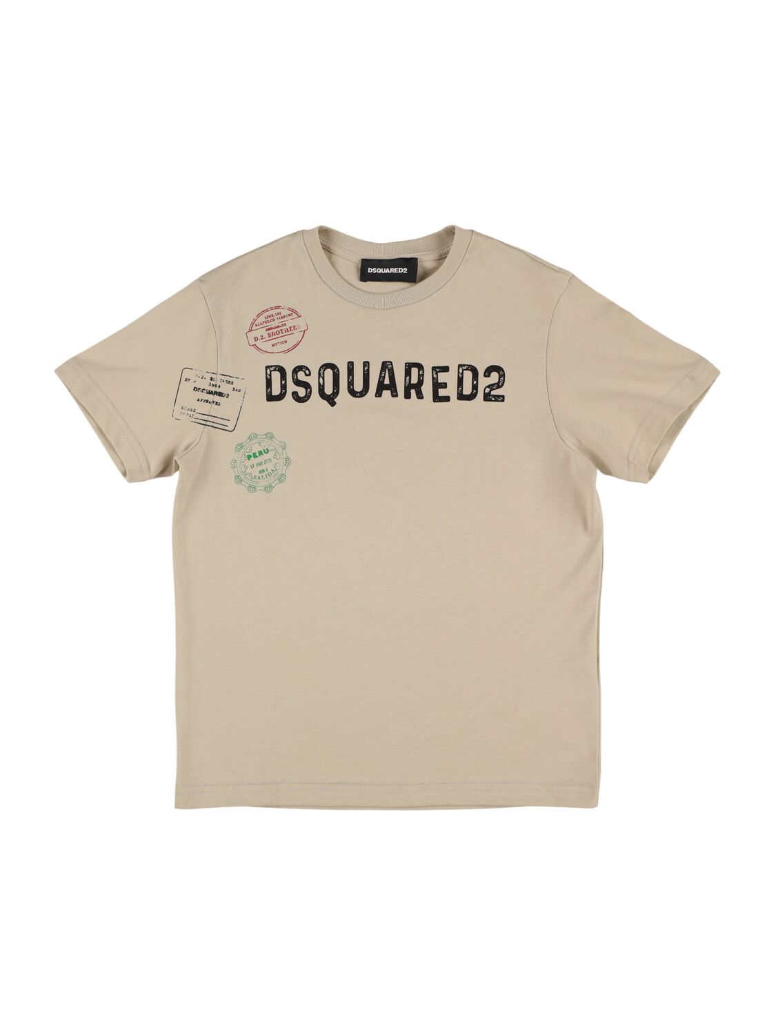 Dsquared2 Logo Print Cotton Jersey T-shirt