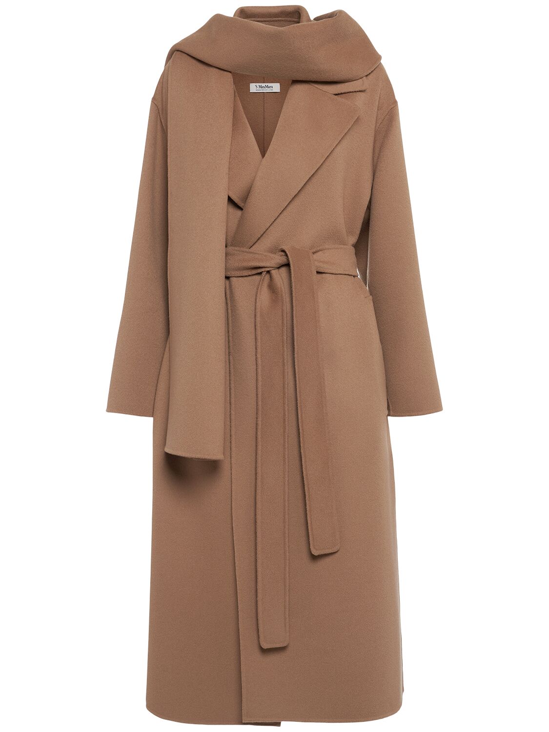 'S MAX MARA Cuore Belted Wool Long Coat