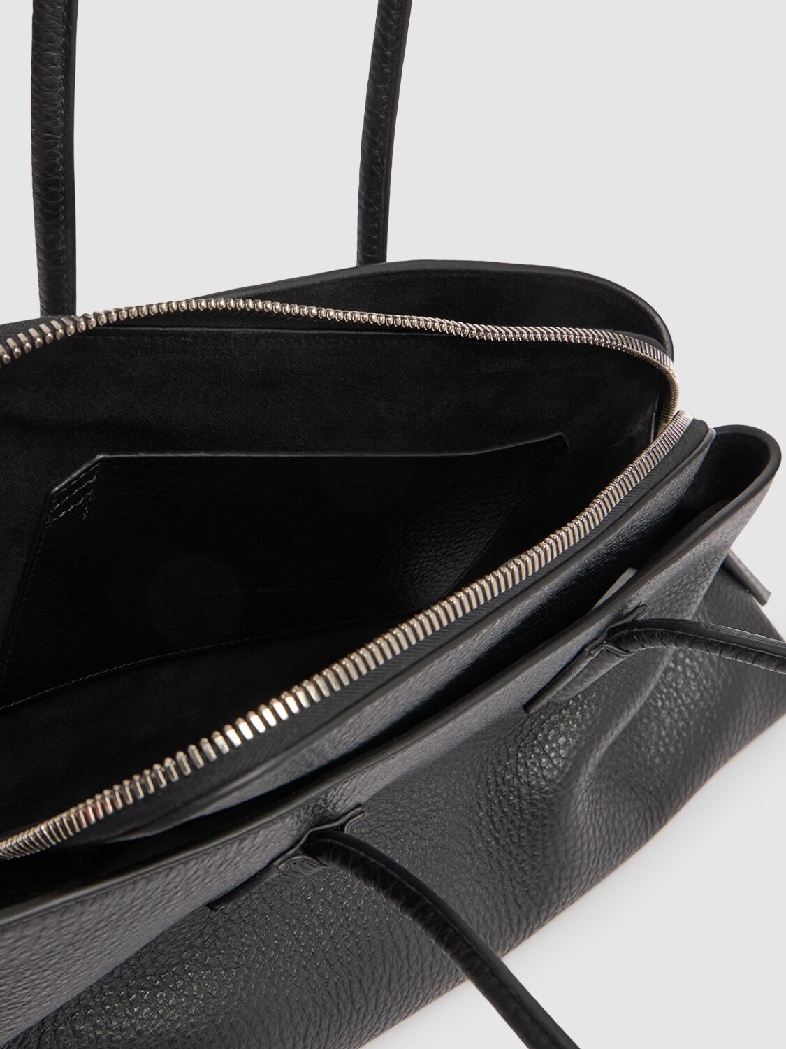 Attico La Passeggiata Grained Leather Tote Bag