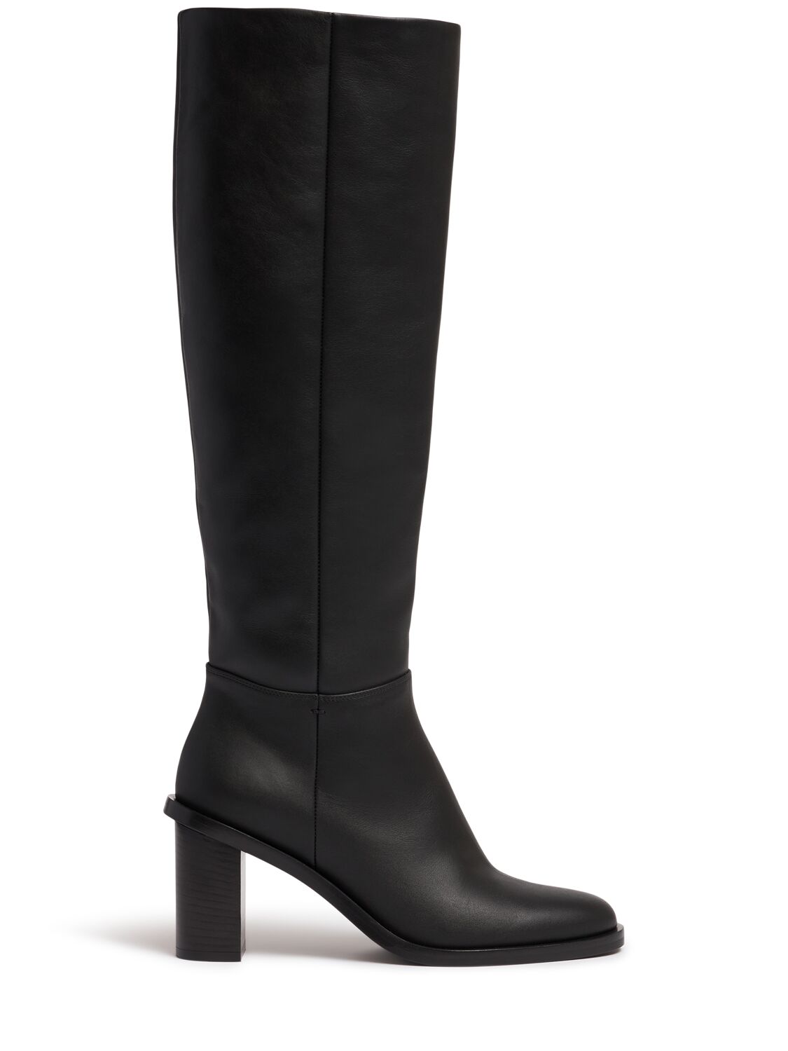Max Mara 80mm Boostpv Leather High Boots