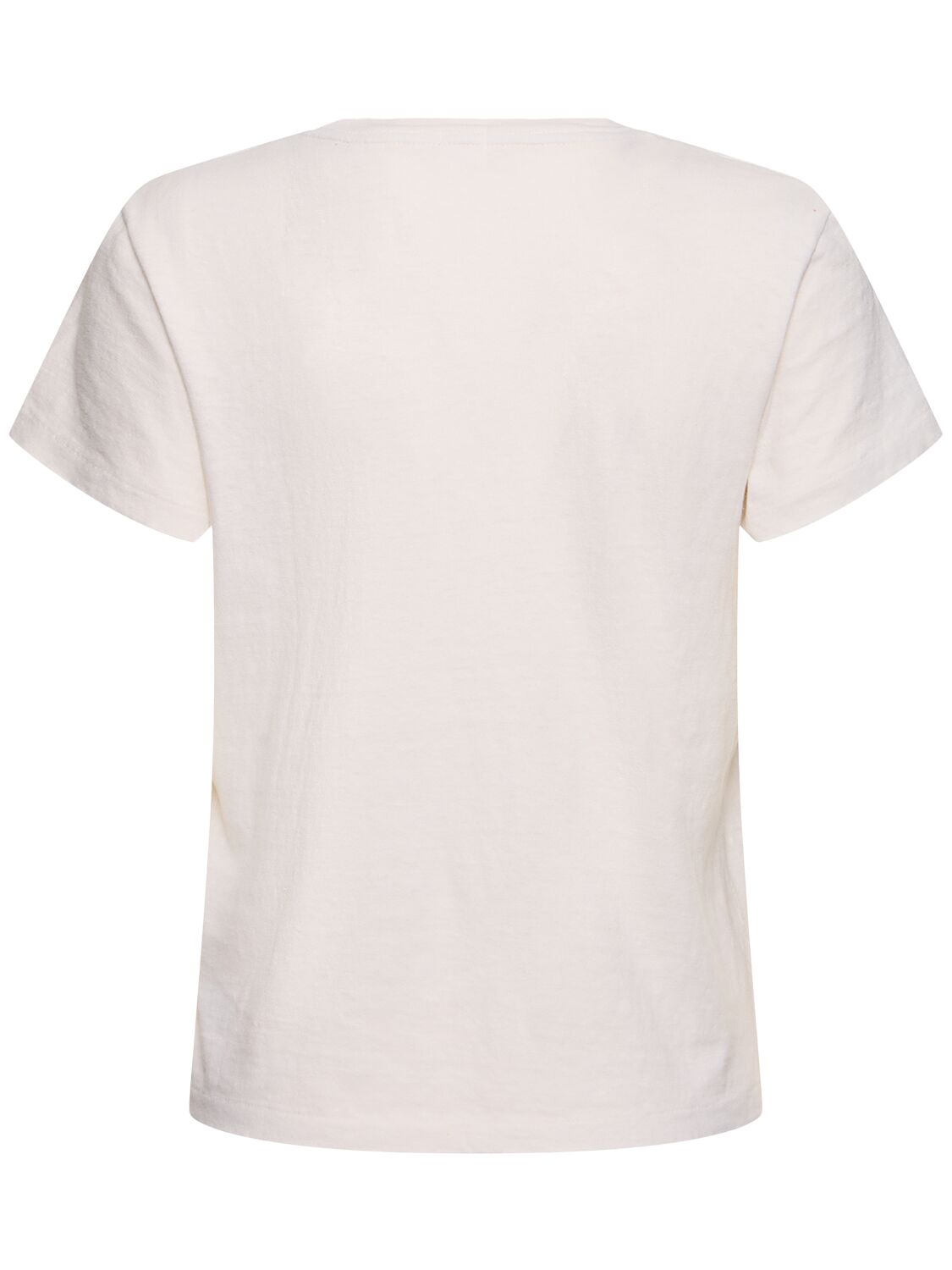 Re/done Printed Cotton Blend Jersey T-shirt
