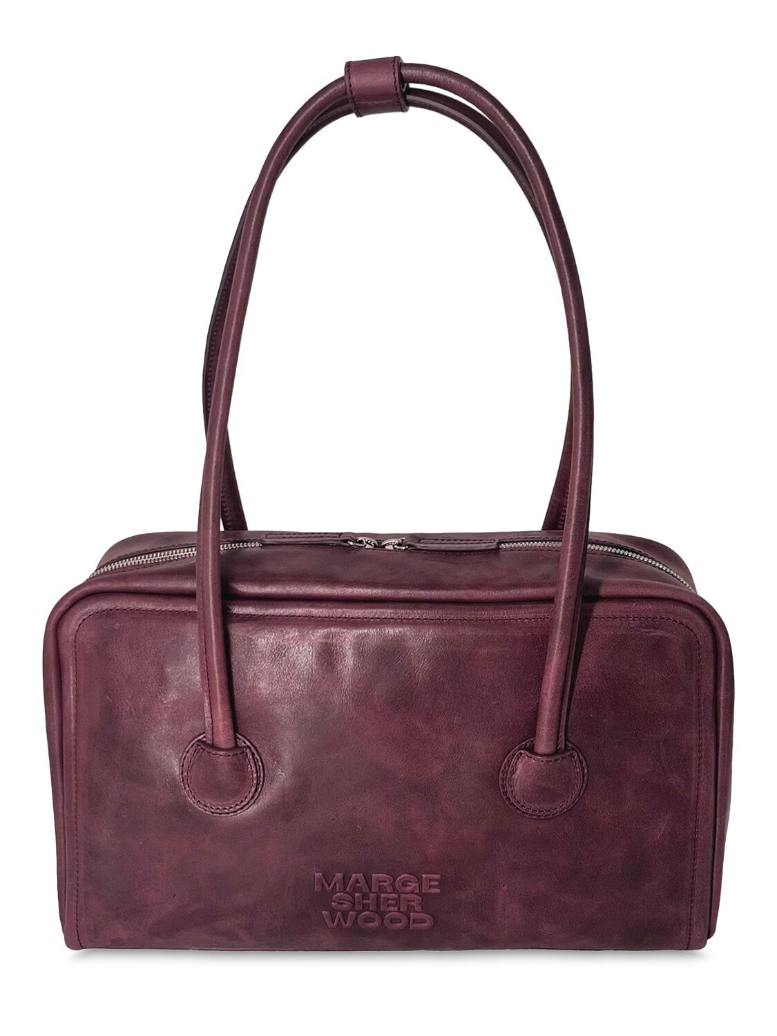 MARGESHERWOOD Soft Boston Leather Shoulder Bag