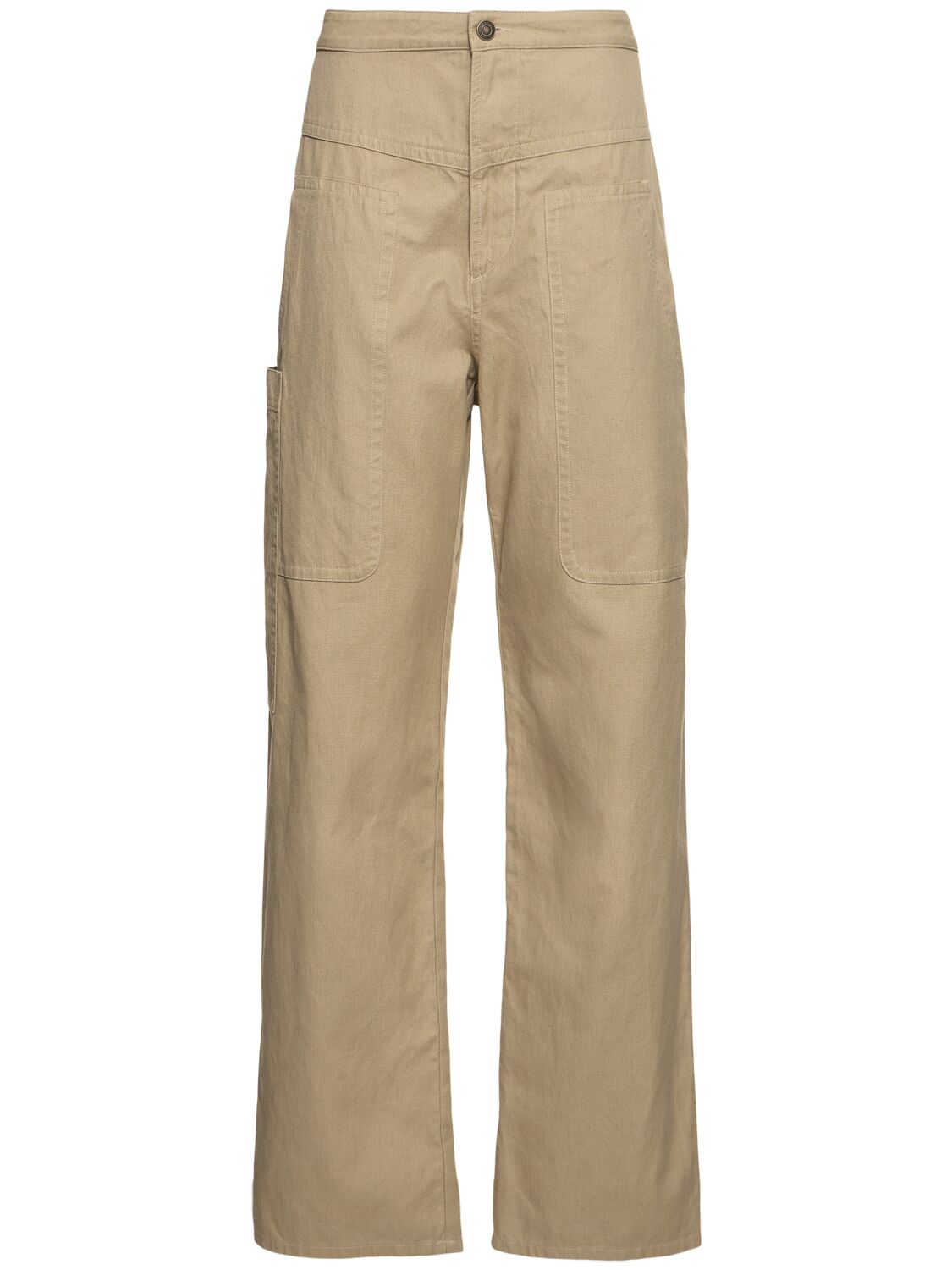 Pantalon Droit En Lin Et Coton Philna - MARANT ETOILE - Modalova