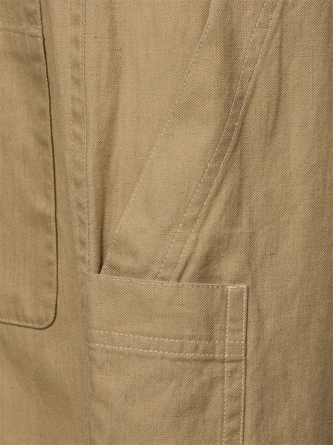Isabel Marant Étoile Philna Linen & Cotton Straight Pants