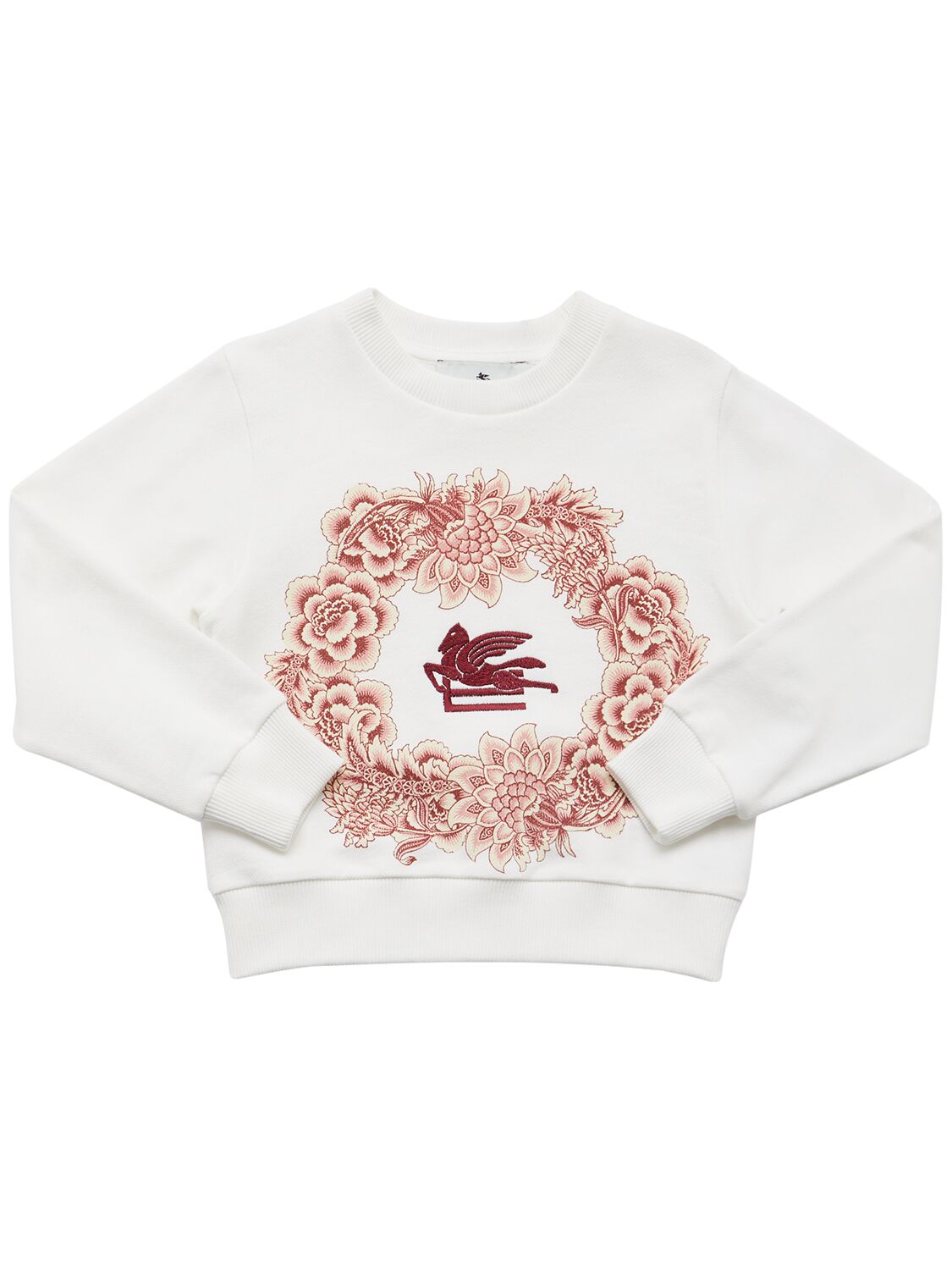 Etro Embroidered Cotton Sweatshirt In Multi