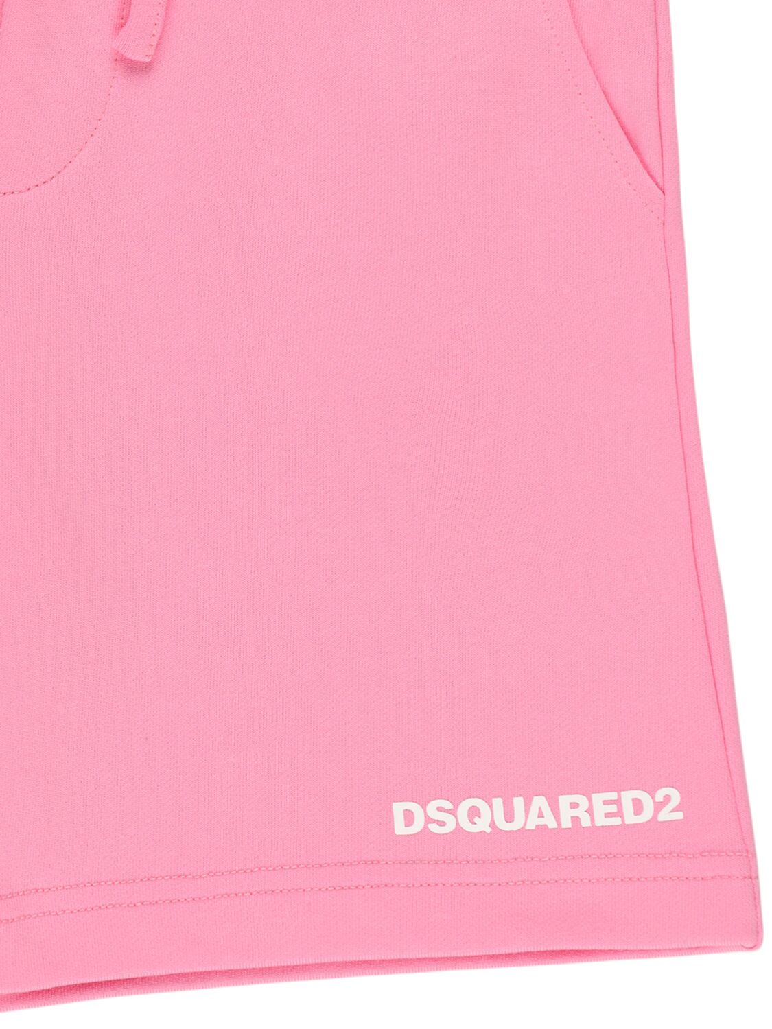 Dsquared2 Printed Cotton Sweat Shorts