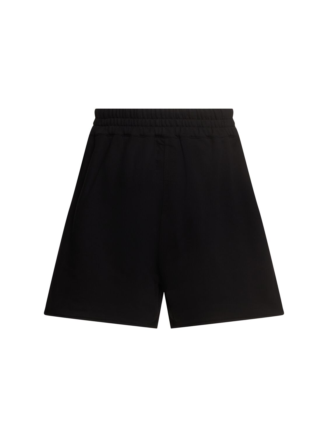 Rick Owens Champion Elastic Waistband Bermuda Shorts With Side Pockets In Black