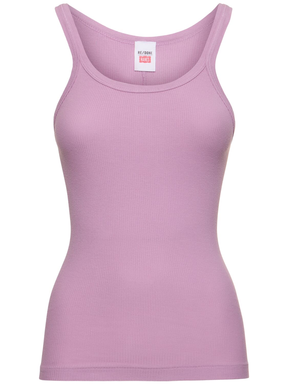 Re/done Ribbed Cotton Tank Top