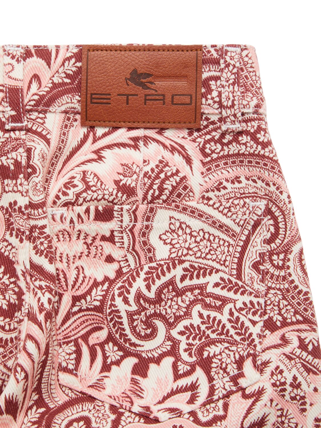 Etro Printed Cotton Blend Pants In Multi