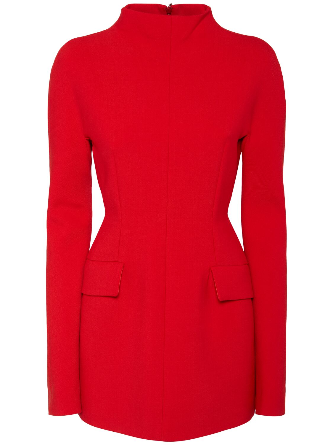 Tefrite Wool Blend Mini Dress