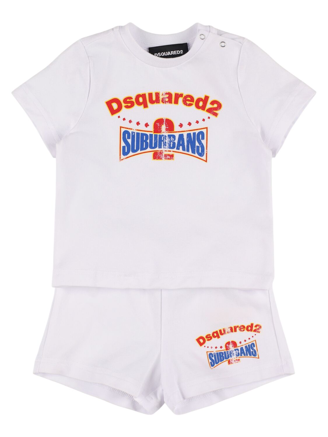 Dsquared2 Cotton Blend T-shirt & Sweat Shorts