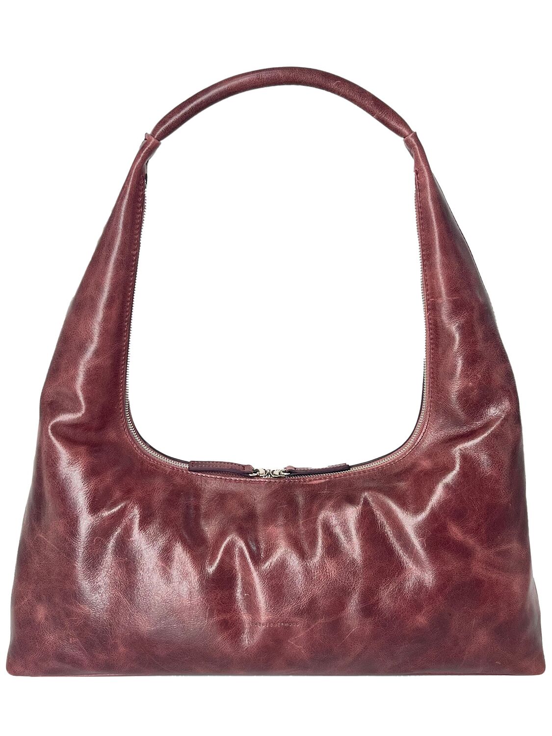 MARGESHERWOOD Large Hobo Washed Leather Shoulder Bag