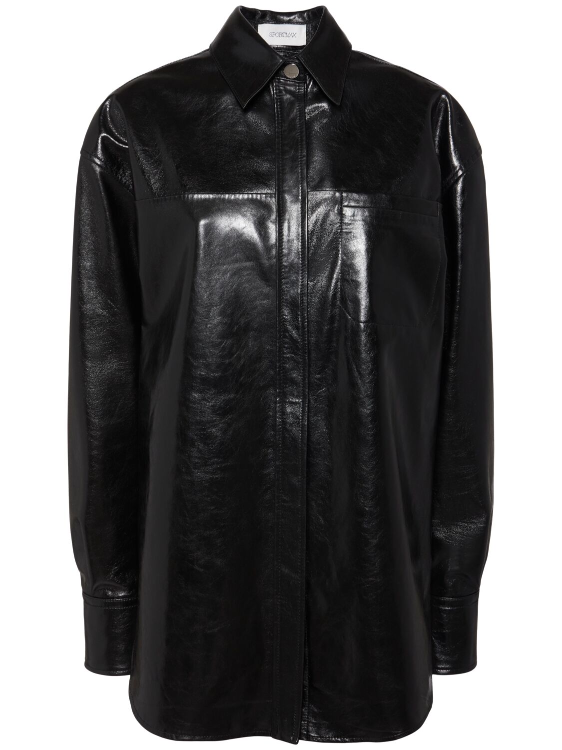 Borel Leather Shirt Jacket