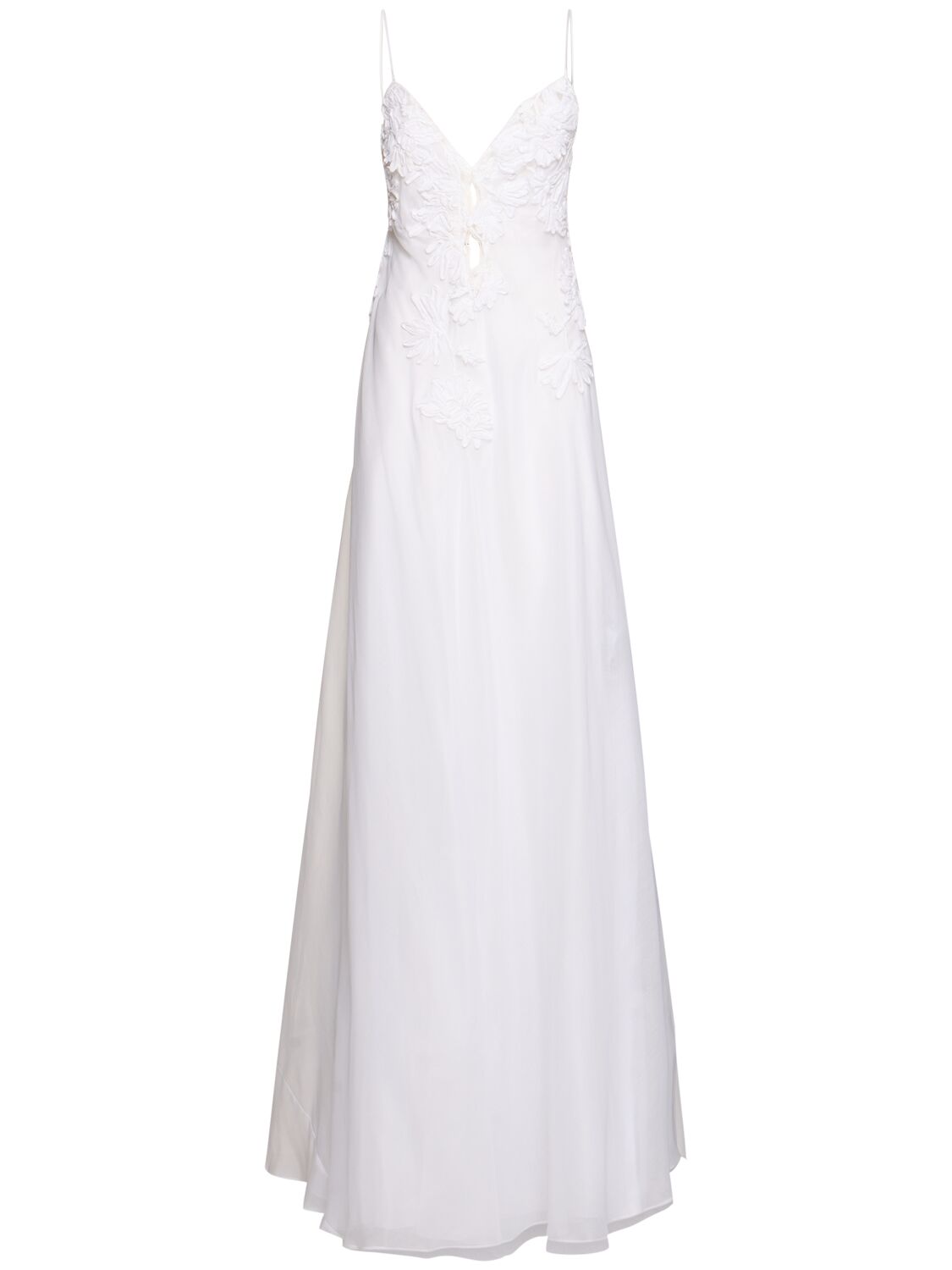 Embroidered Cotton Blend Dress - ERMANNO SCERVINO - Modalova
