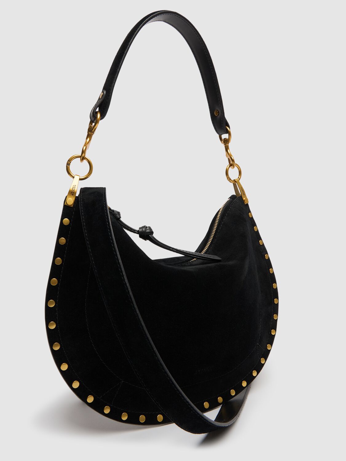 Isabel Marant Oskan Soft Zipped Suede Bag