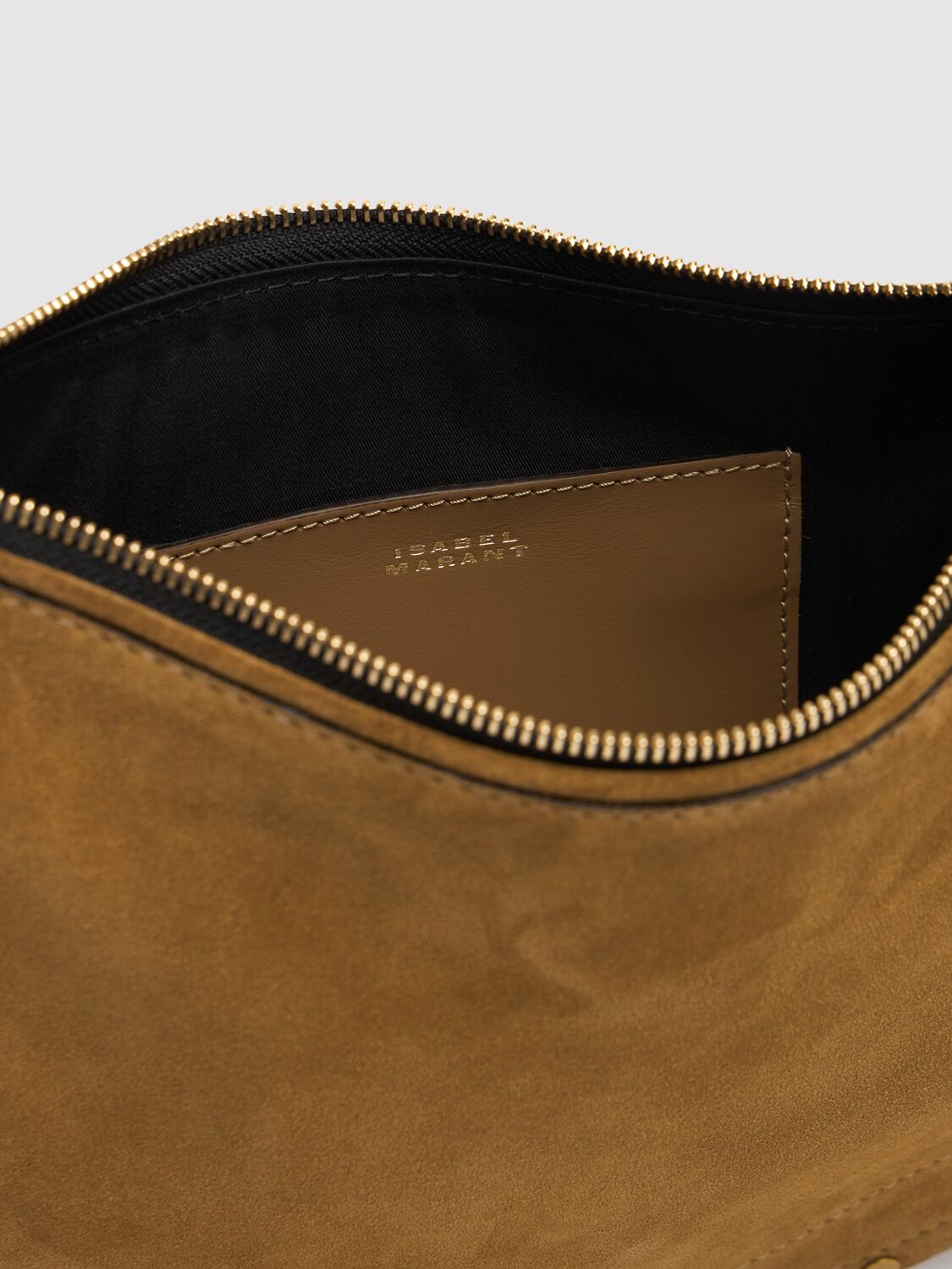 Isabel Marant Oskan Soft Zipped Suede Bag