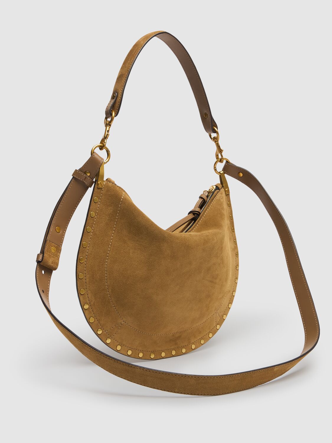 Isabel Marant Oskan Soft Zipped Suede Bag