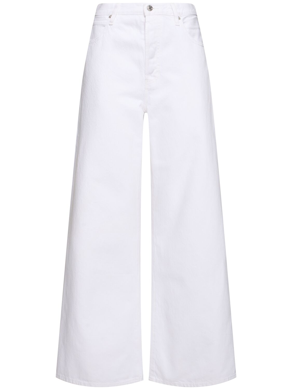 Jean Ample Taille Mi-haute En Coton The Loose - FRAME - Modalova