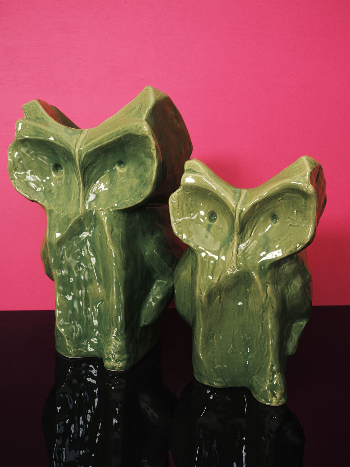 Marni By Serax Green After Midnight Owl Vase