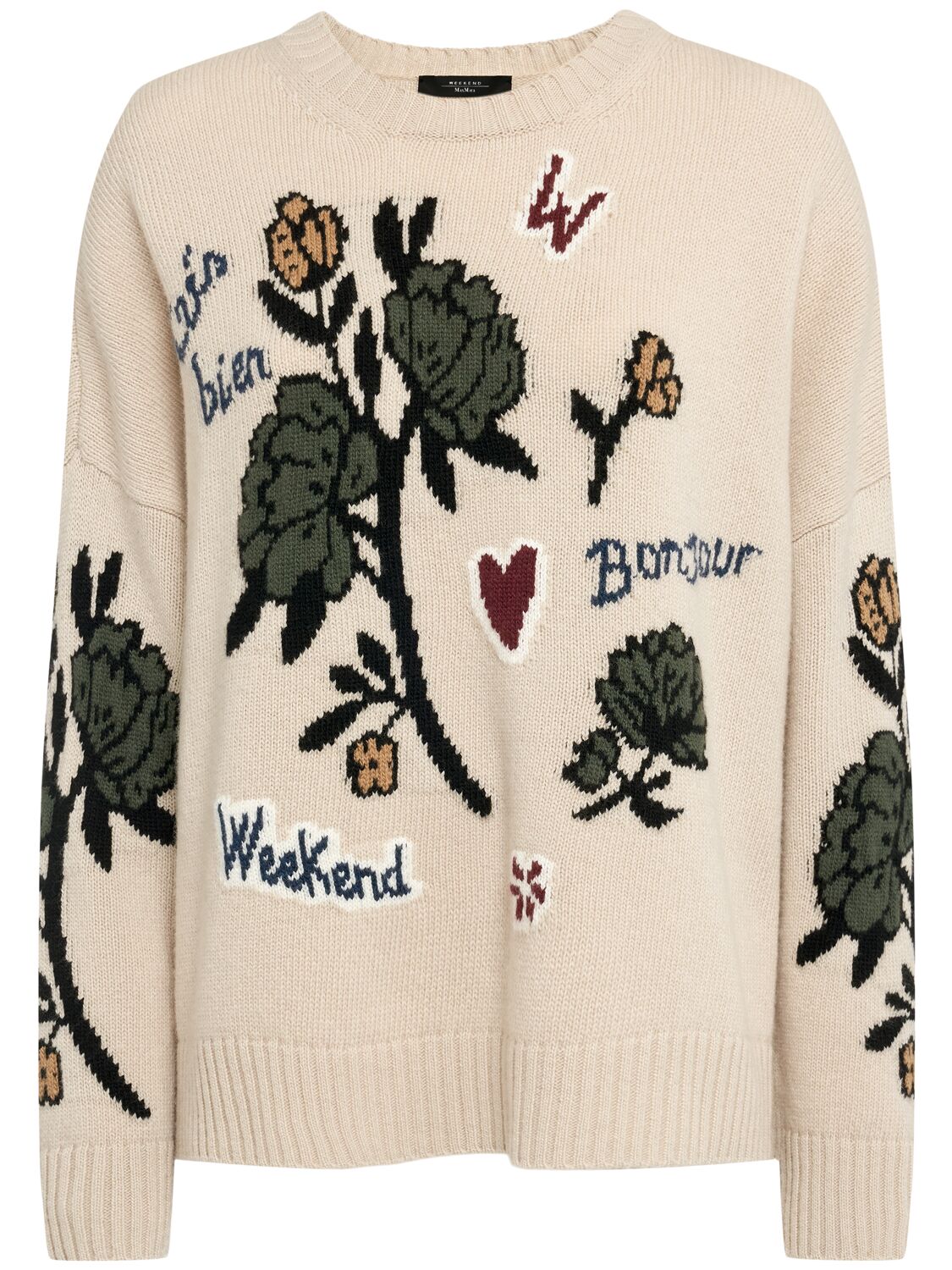 Pull-over Col Rond En Laine Vierge Pavidi - WEEKEND MAX MARA - Modalova