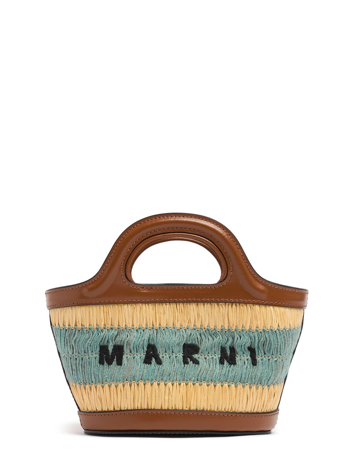 Sac Cabas Imitation Raphia Tropicalia - MARNI - Modalova