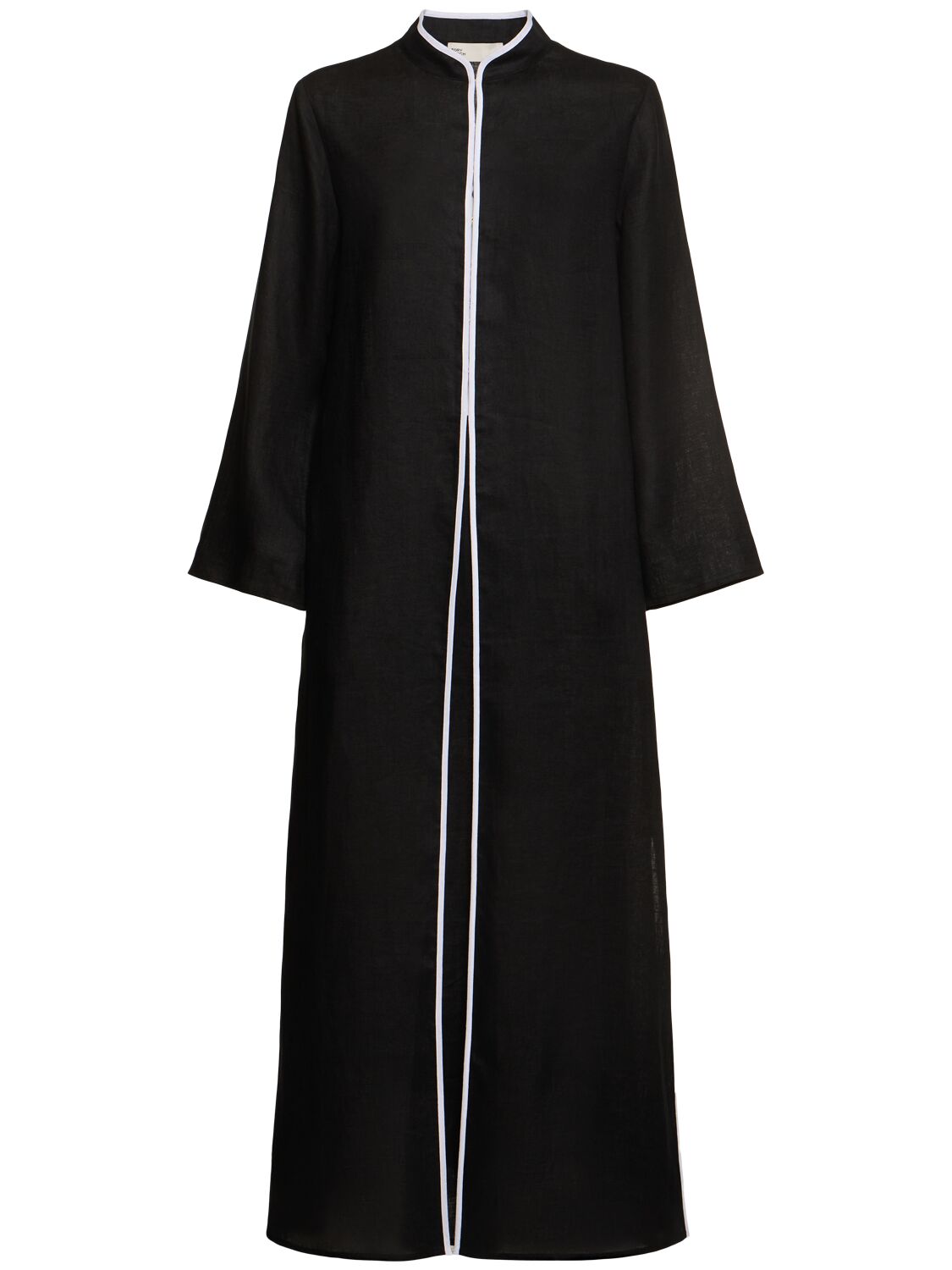 Tory Burch Linen Long Sleeved Long Kaftan Dress