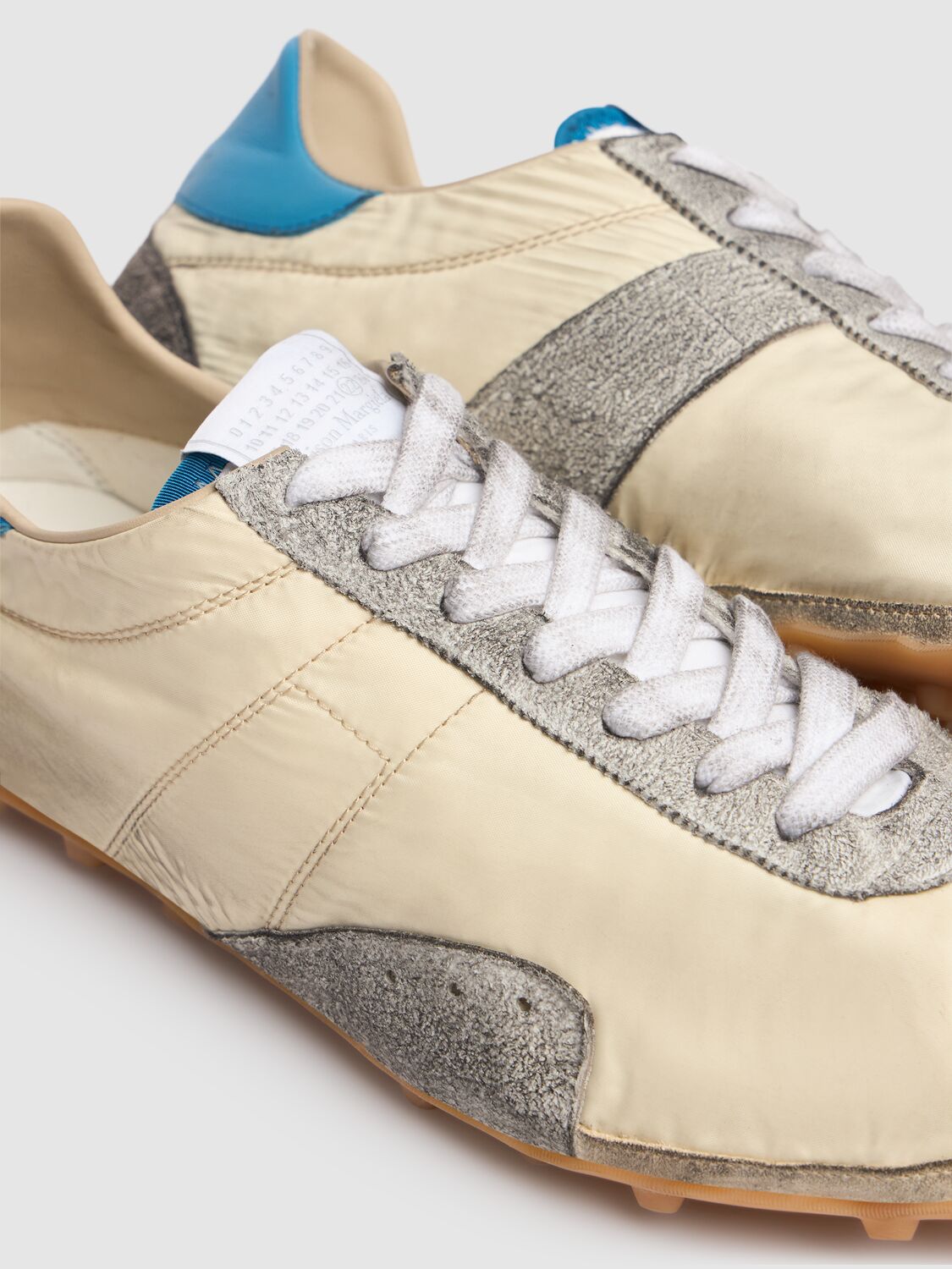 Maison Margiela Sprinters Low Top Sneakers With Dirty Effect