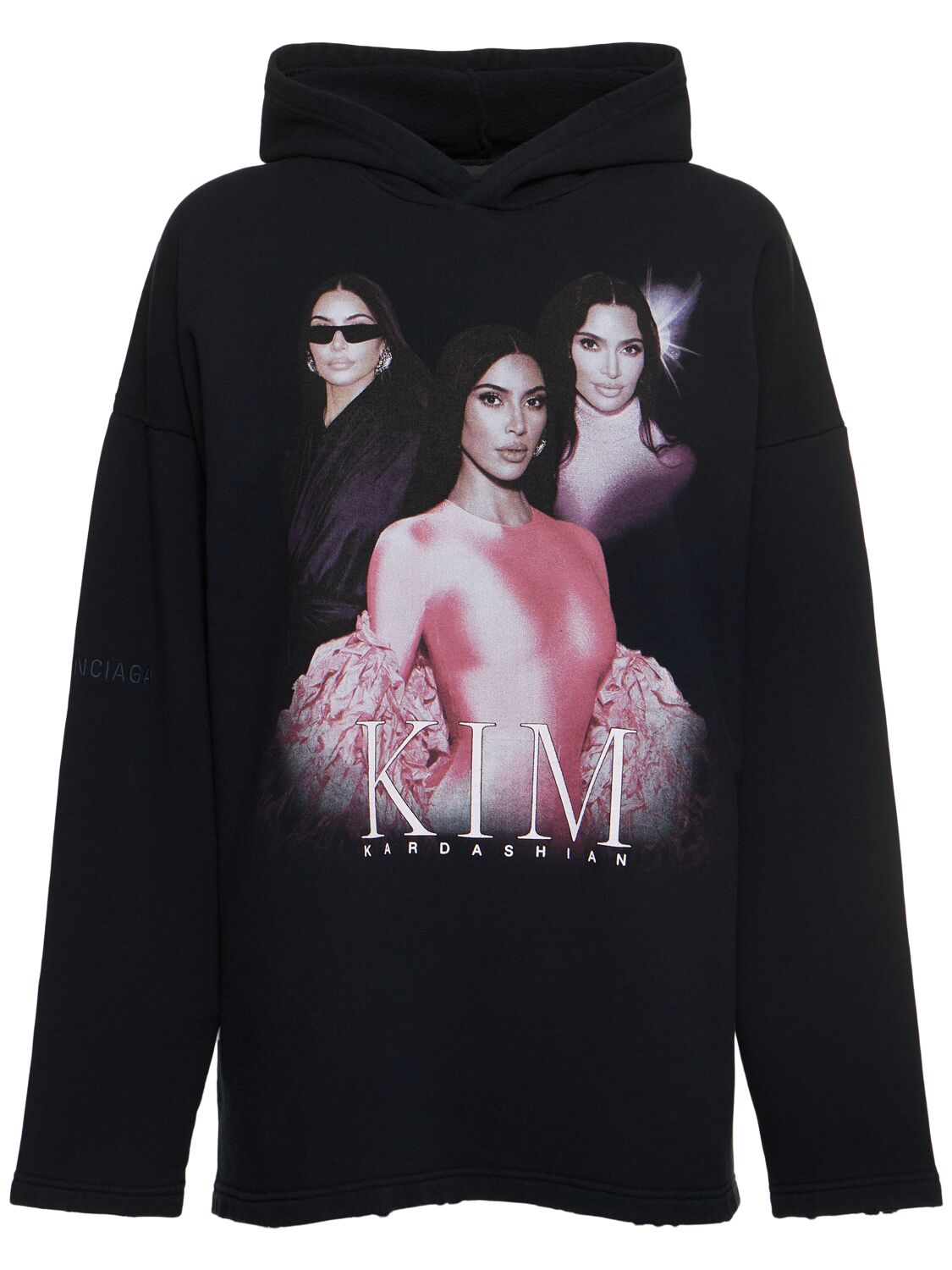 Sweat En Coton À Capuche Kim K - BALENCIAGA - Modalova