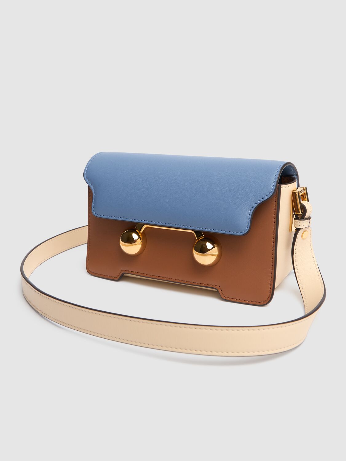 Marni Mini Trunkaroo Leather Shoulder Bag