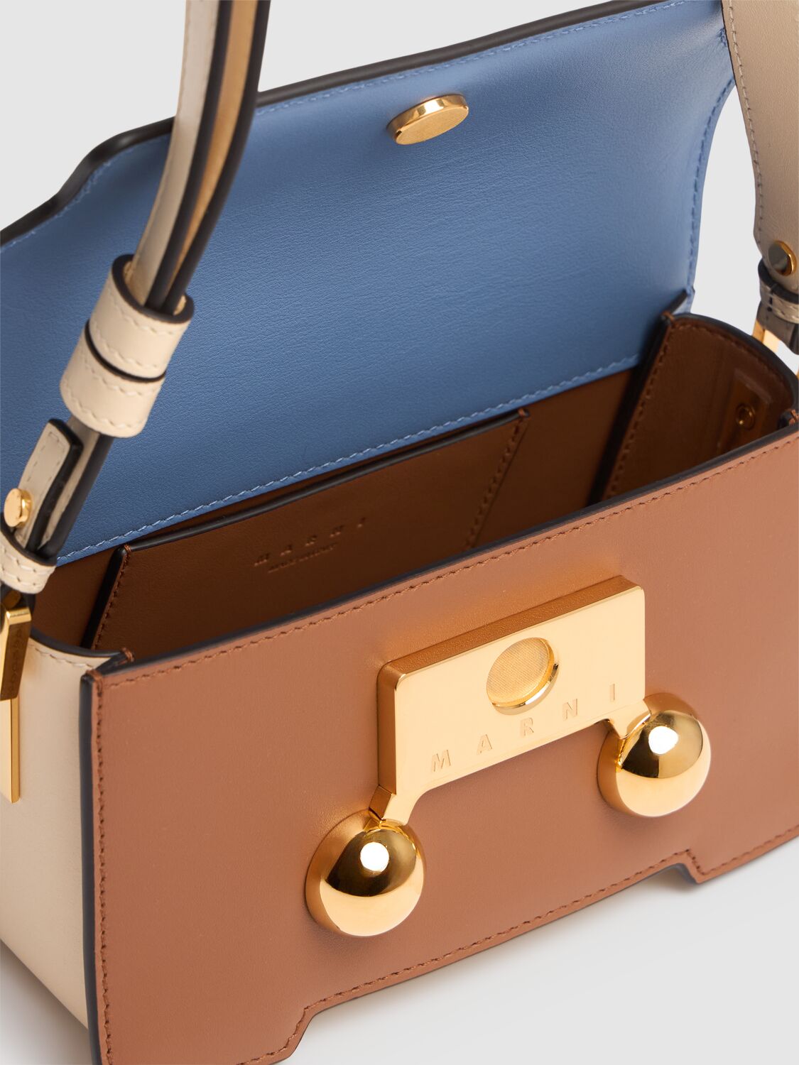 Marni Mini Trunkaroo Leather Shoulder Bag
