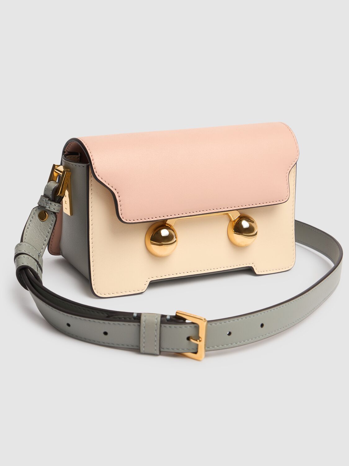 Marni Mini Trunkaroo Leather Shoulder Bag