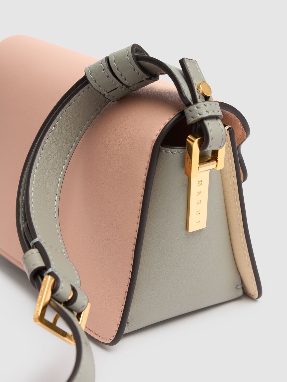 Marni Mini Trunkaroo Leather Shoulder Bag