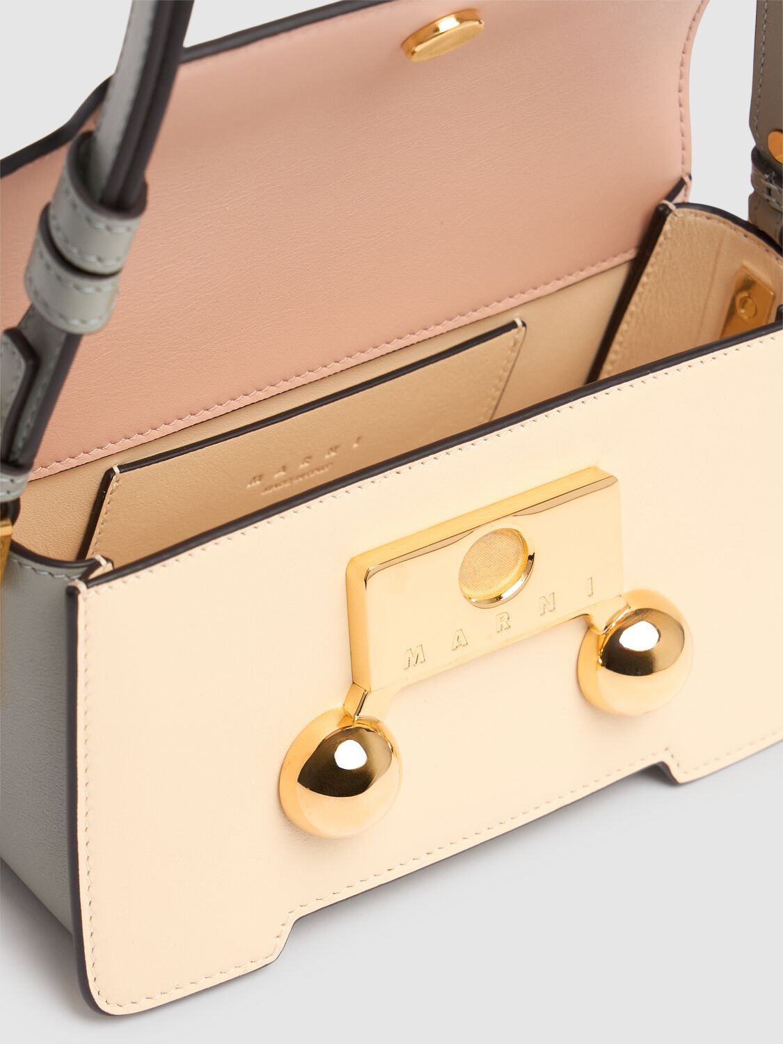 Marni Mini Trunkaroo Leather Shoulder Bag