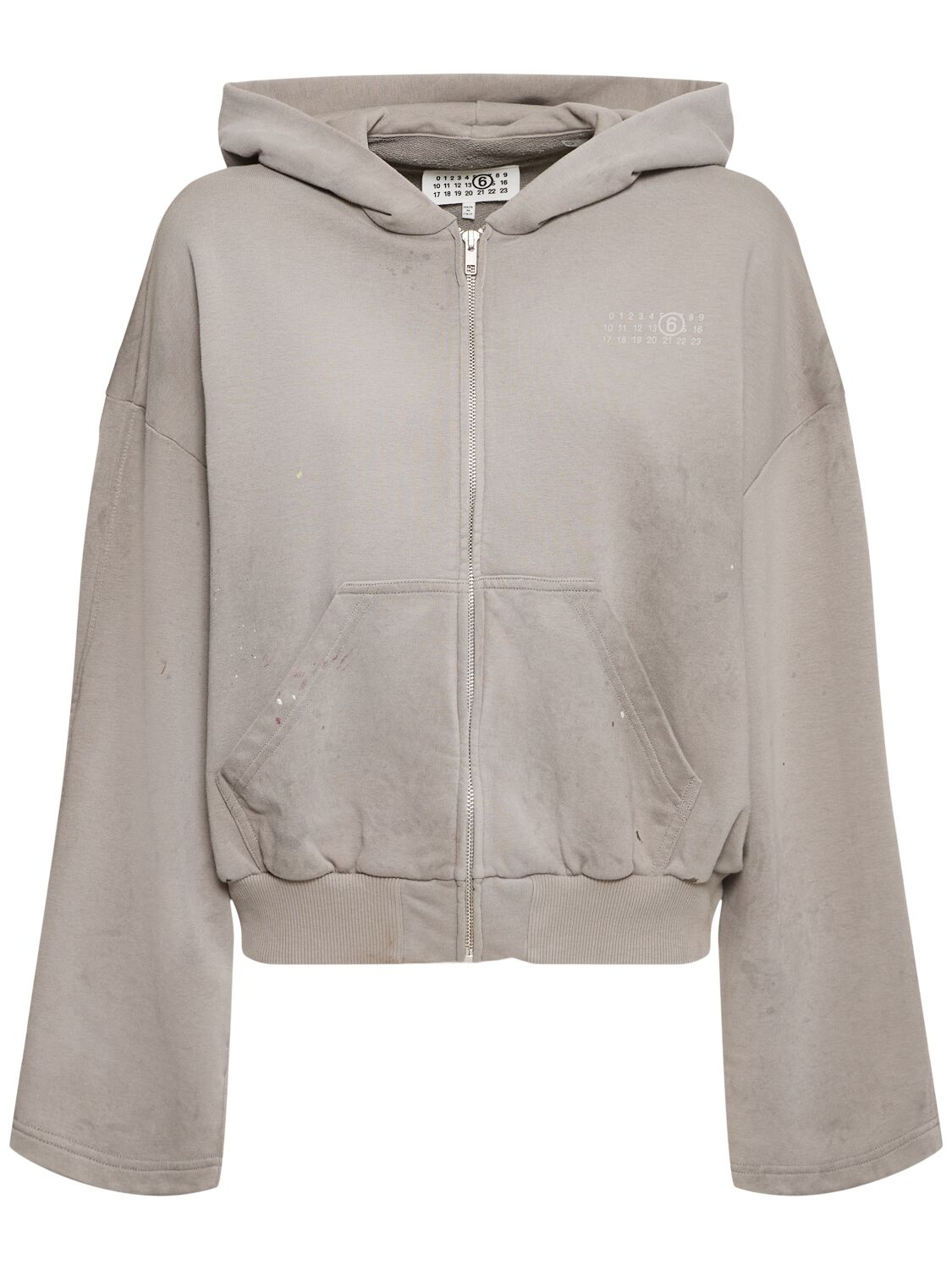 Cotton Jersey Hoodie W/ Zip