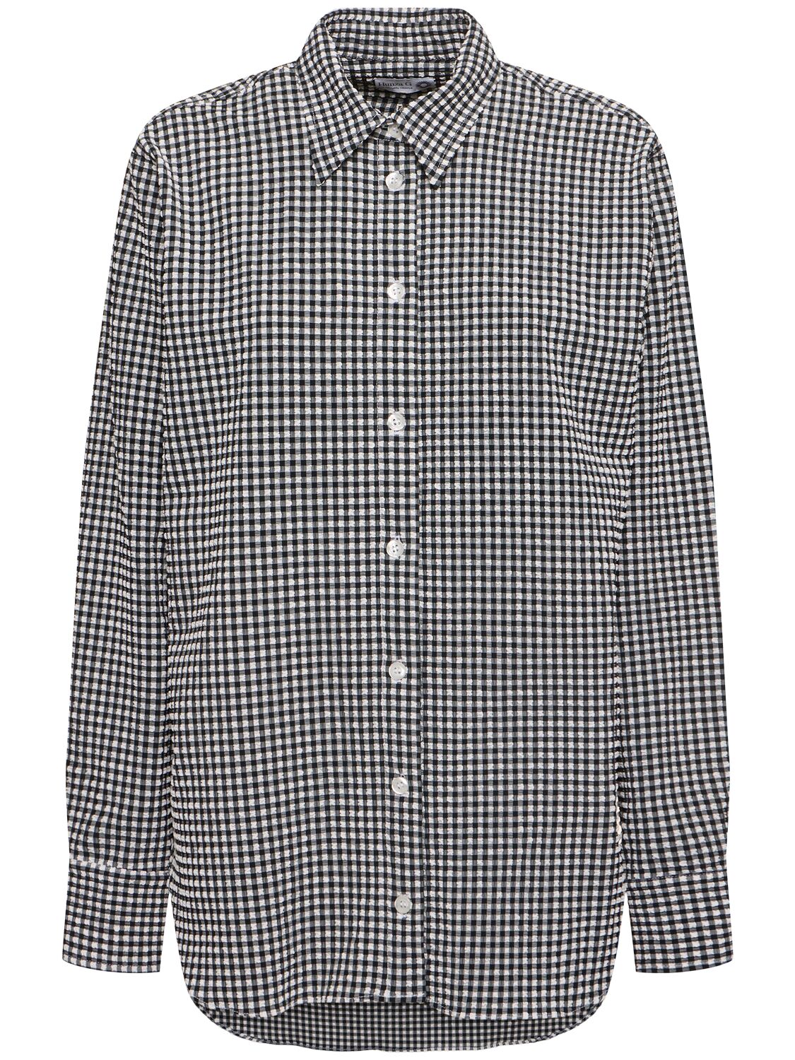 Vichy Printed Oversized Shirt