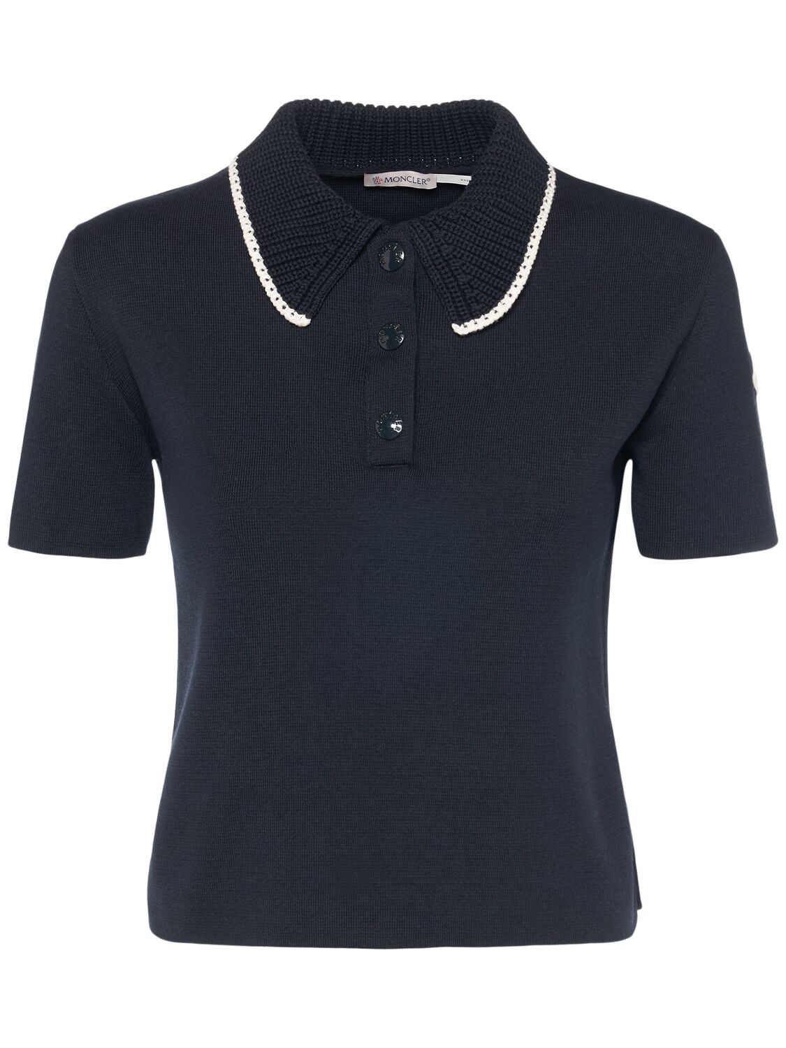 Moncler Cotton Knit Polo Shirt