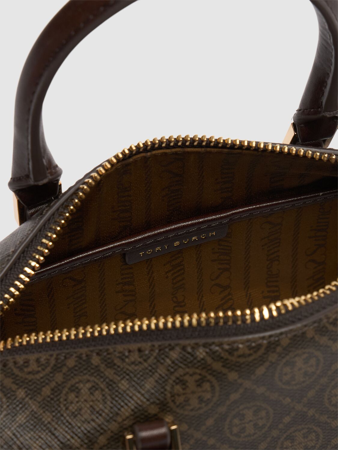 Tory Burch Mini T Monogram Coated Barrel Bag