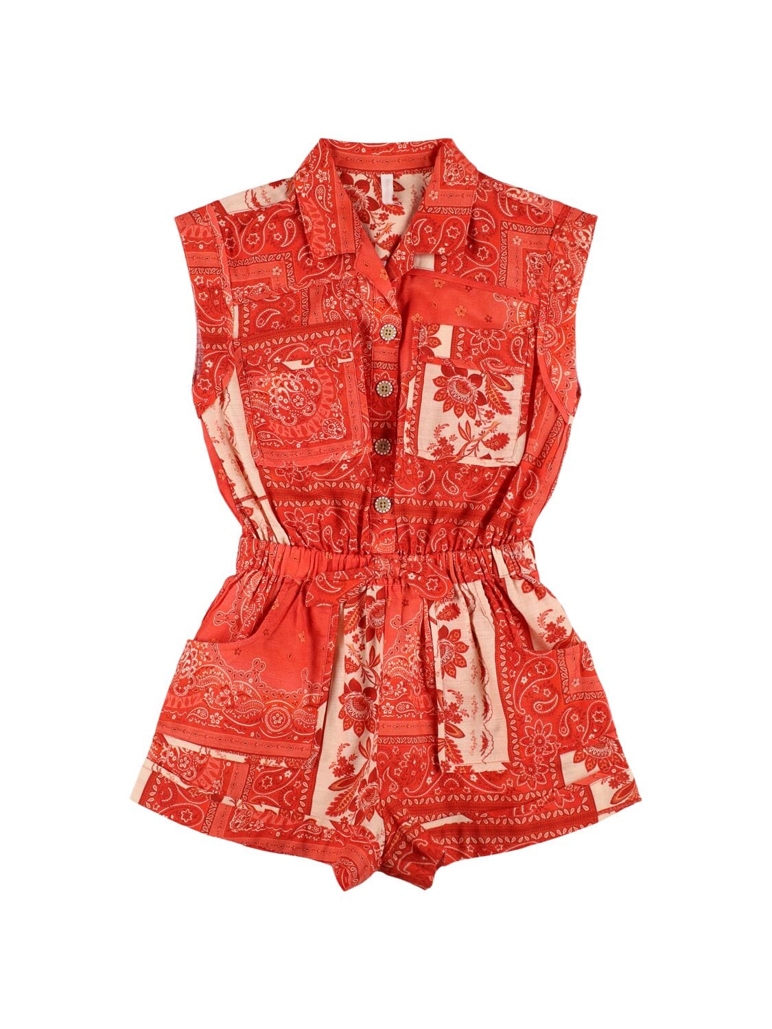 Printed Cotton Muslin Playsuit