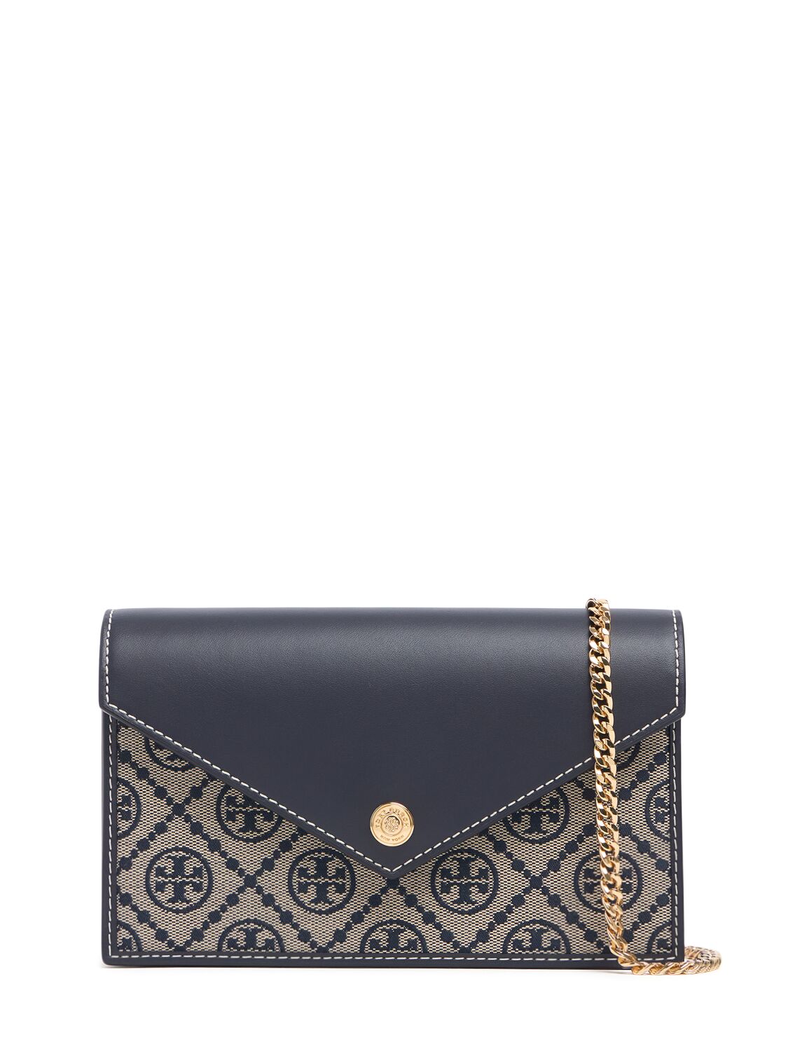 Tory Burch T Monogram Envelope Chain Wallet