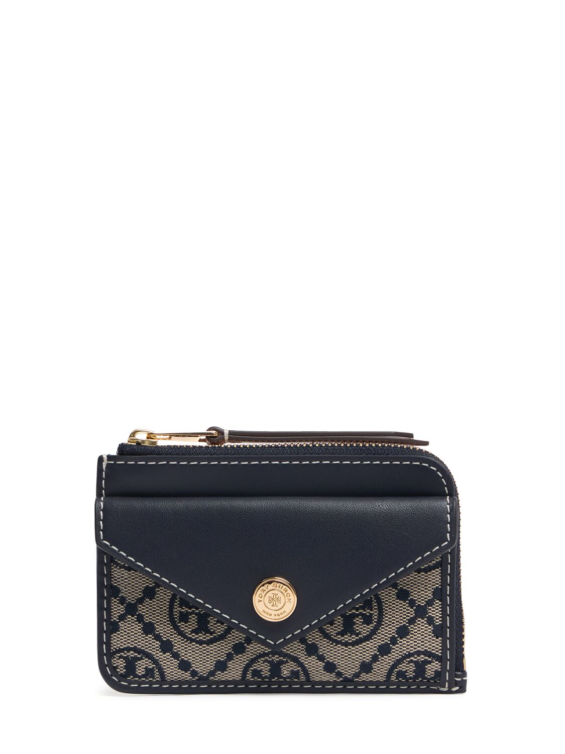Tory Burch T Monogram拉链开合卡包
