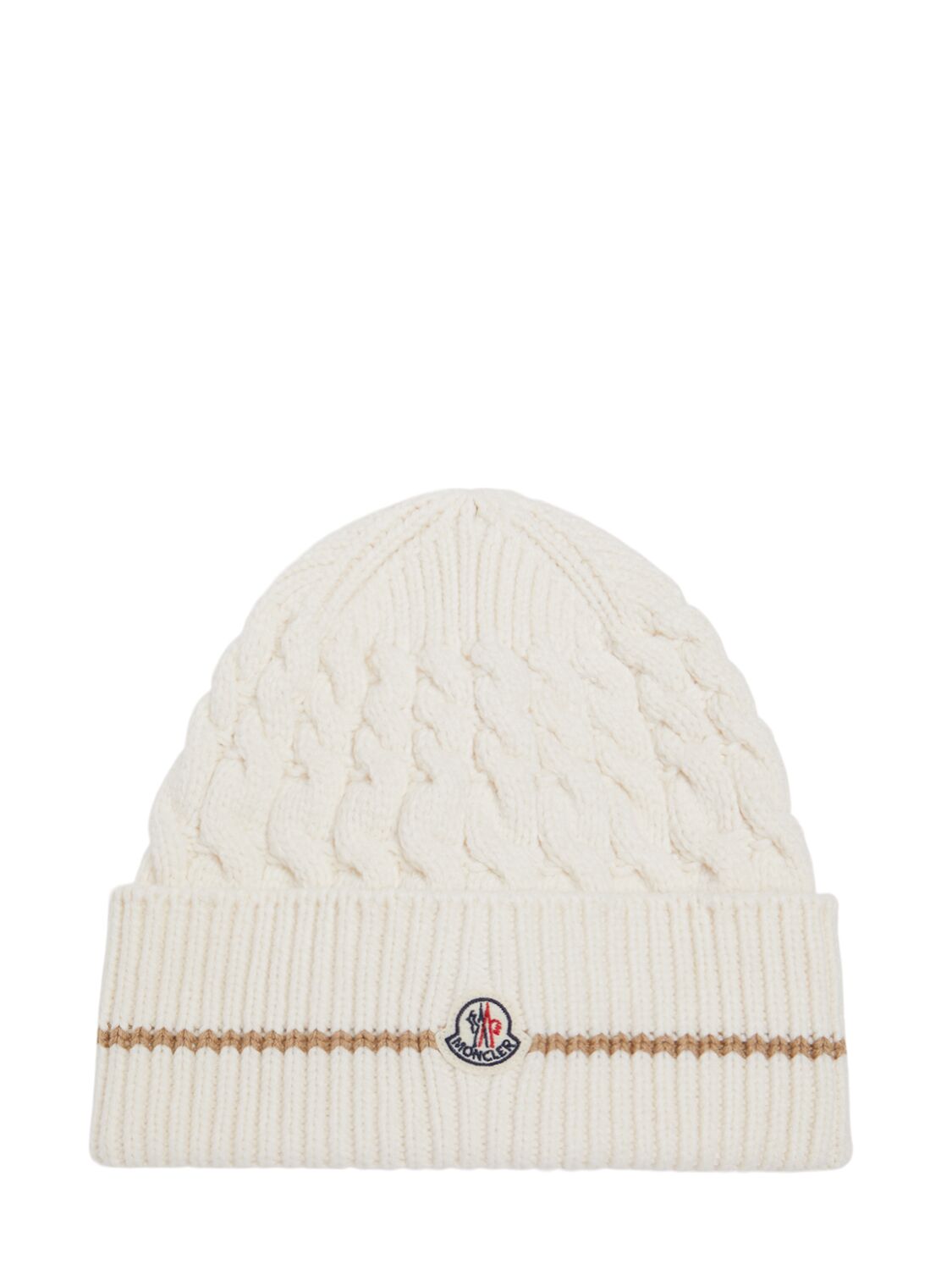 Bonnet En Laine Vierge Mélangée - MONCLER - Modalova