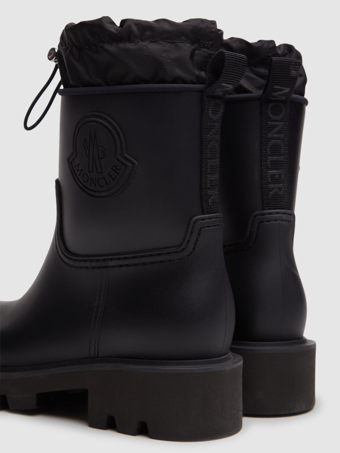Moncler Kickstream Rubber Wellington Ankle Boots