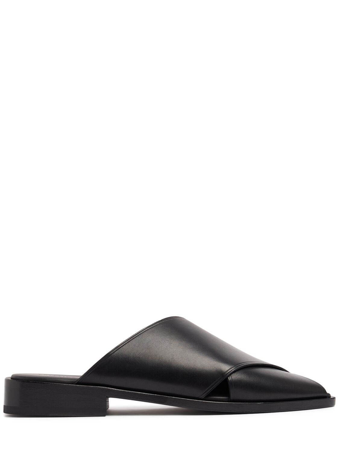Lemaire Black Square Mules