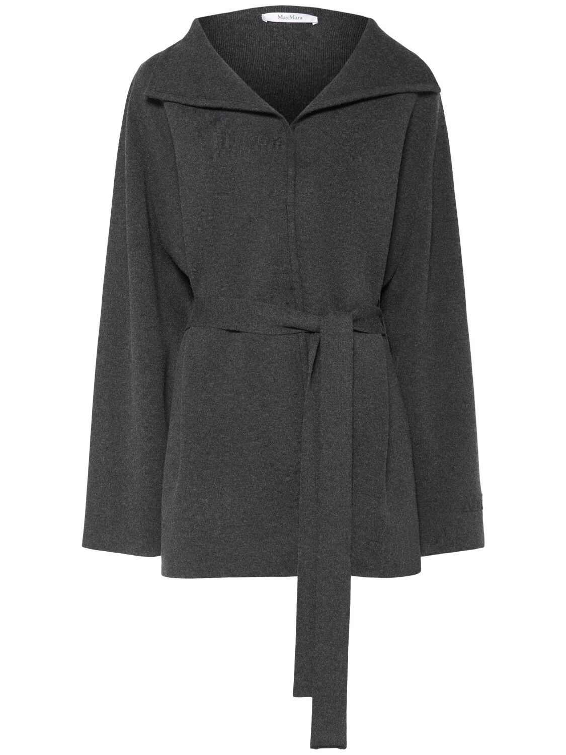 Max Mara Rea Belted Viscose Blend Short Jacket