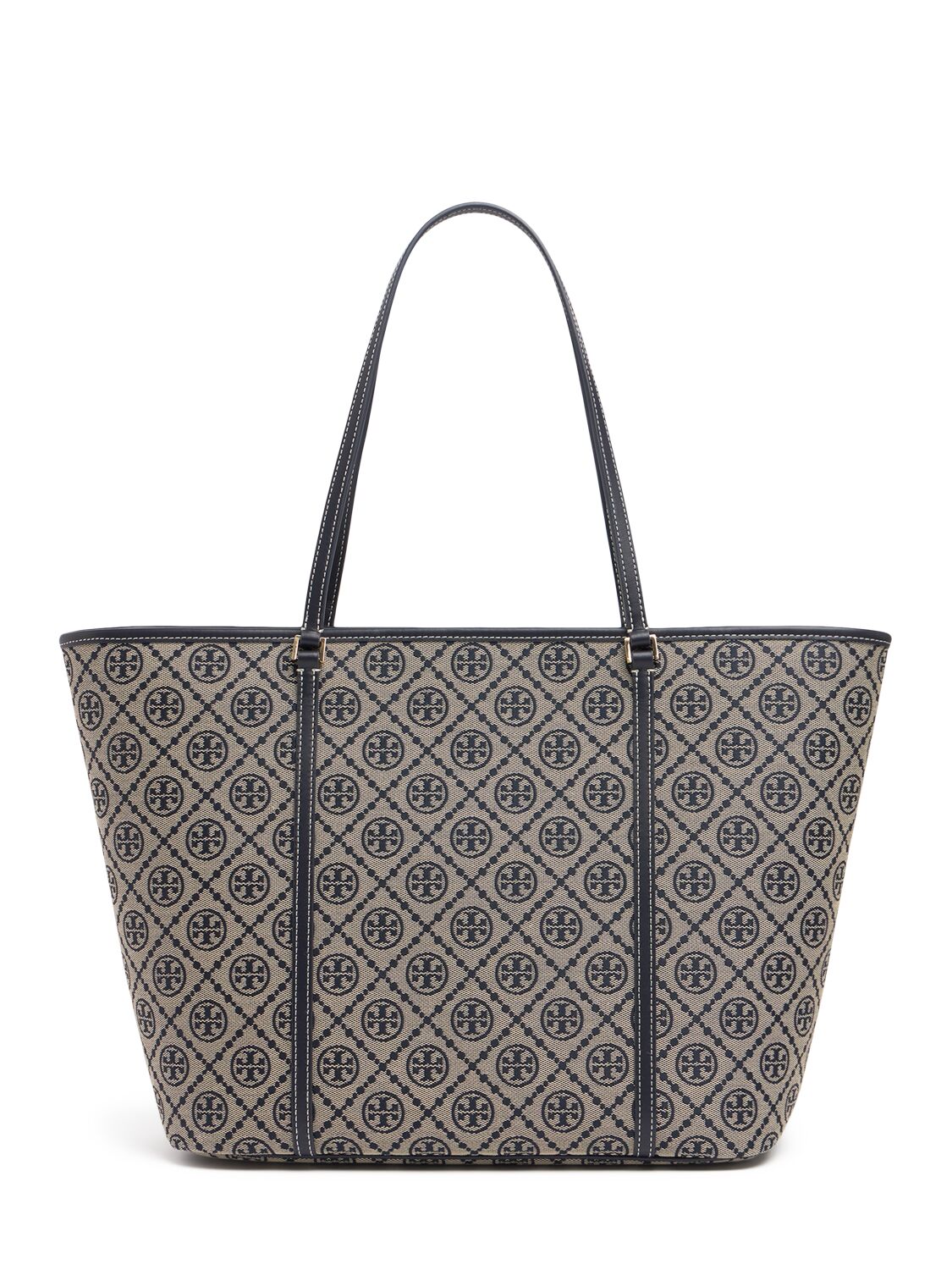 Sac Cabas Zippé En Toile T Monogram - TORY BURCH - Modalova