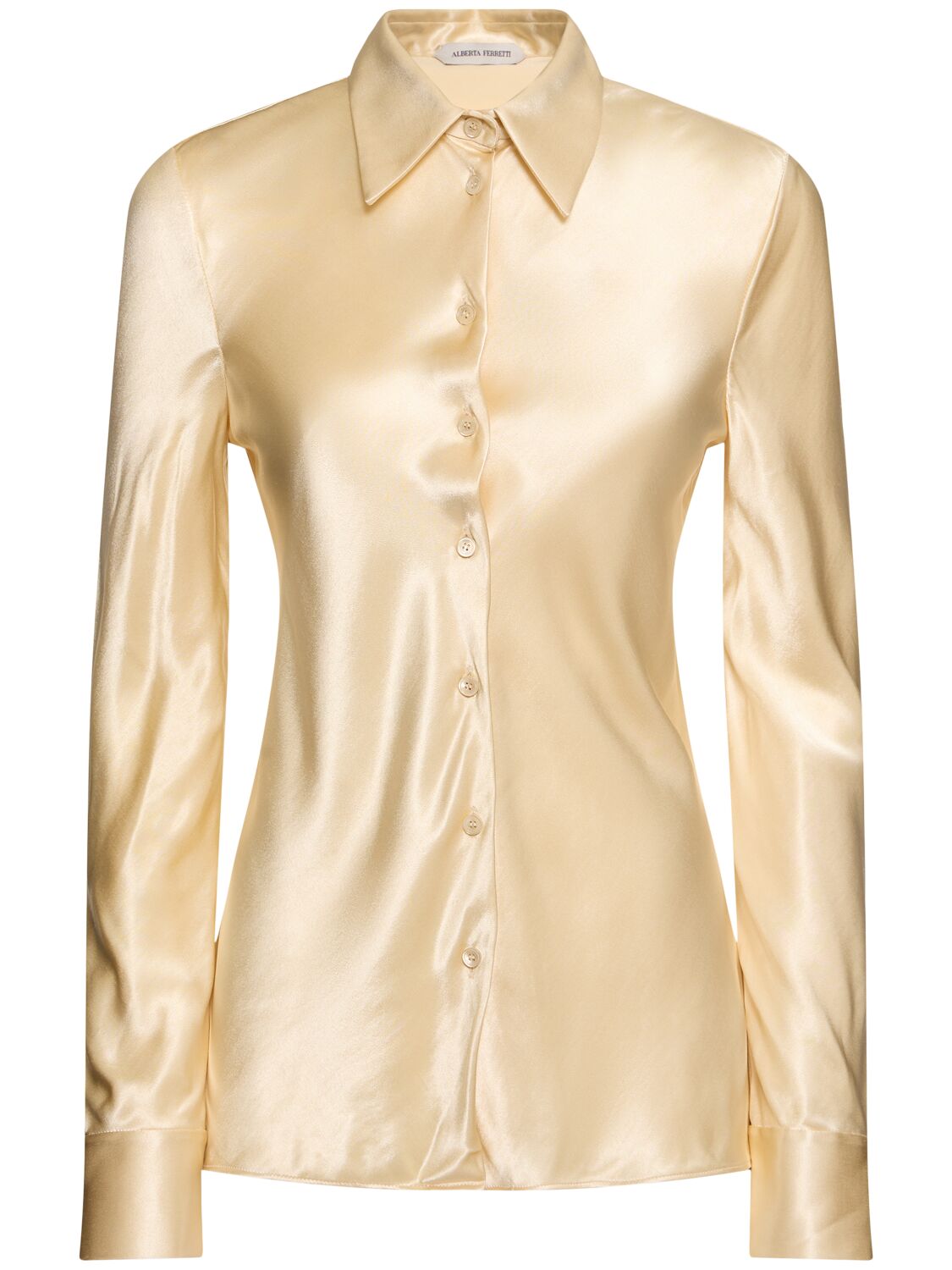 Alberta Ferretti Shiny Satin Shirt